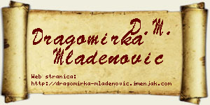 Dragomirka Mladenović vizit kartica